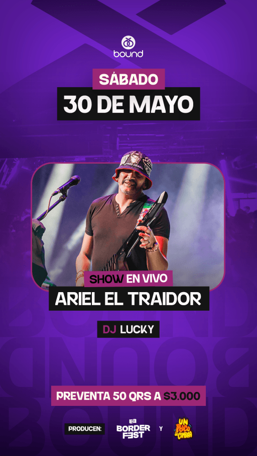 BOUND + ARIEL EL TRAIDOR en vivo!!