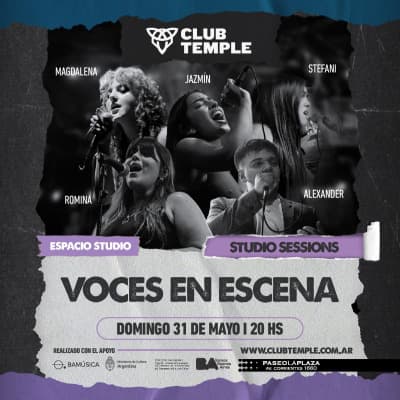 VOCES EN ESCENA - STUDIO SESSIONS!
