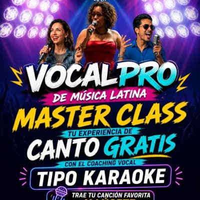 GRATIS! Coaching vocal + Karaoke + Comida y Bebidas