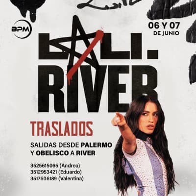 TRASLADO LALI EN RIVER