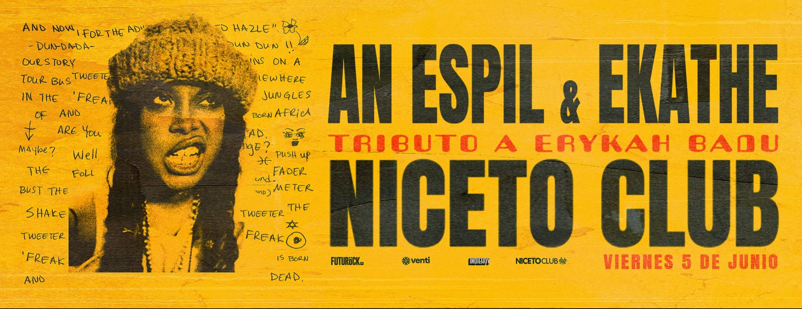 AN ESPIL + EKATHE/Tributo a Erikah Badu en Niceto Club