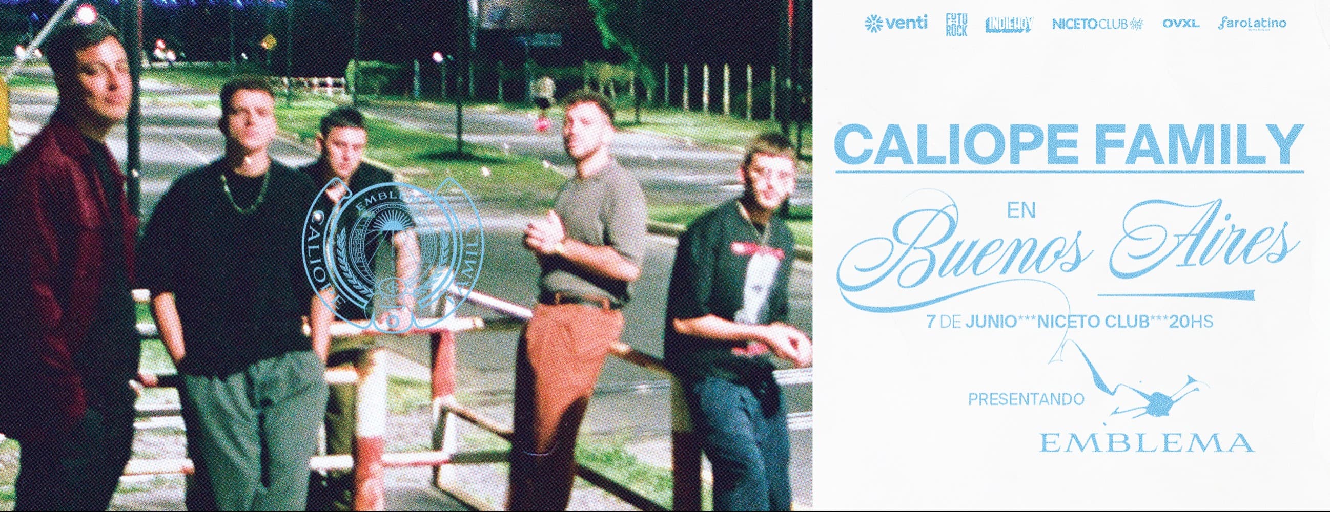Caliope Family presenta EMBLEMA en Capital Federal en Niceto Club