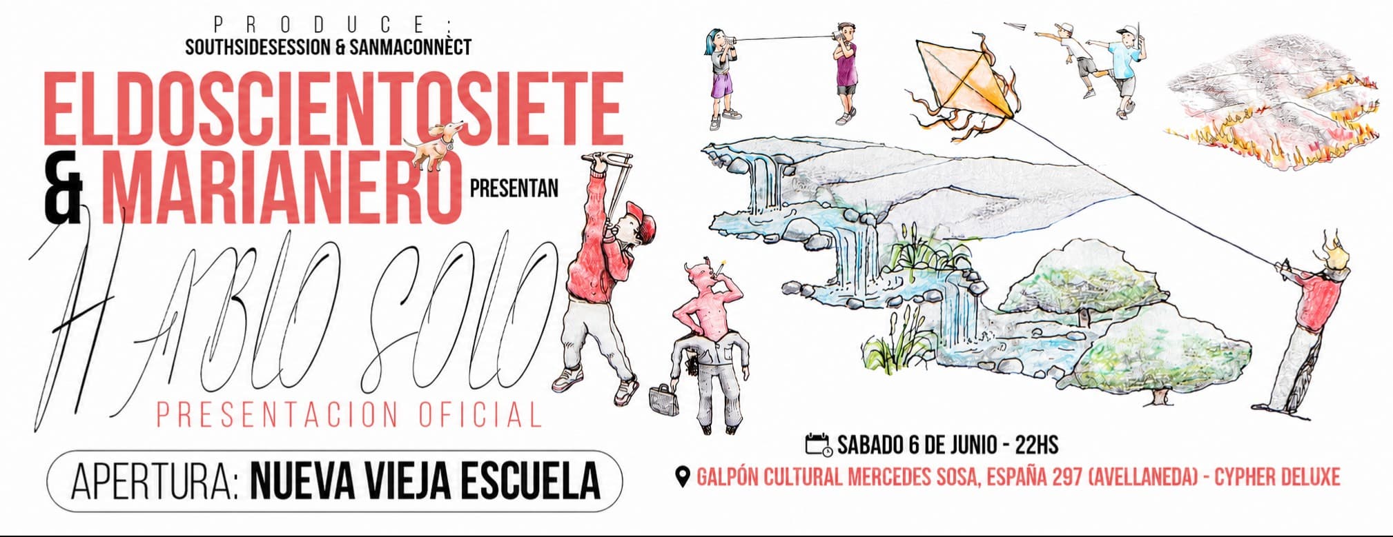 SOUTHSIDE SESSION & SANMA CONNECT presentan "HABLO SOLO" ELDOSCIENTOSIETE & marianero 