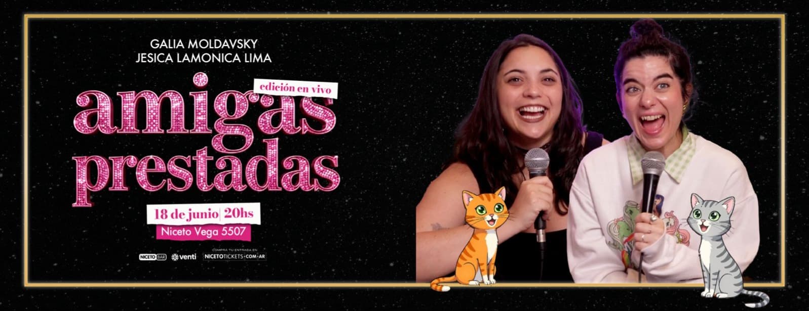 AMIGAS PRESTADAS EN VIVO en Niceto Bar