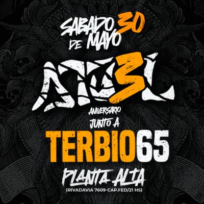 ATUEL ROCK - 3 AÑOS I EN VIVO EN PLANTA ALTA + TERBIO65