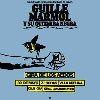 Guille Marmól y su guitarra negra