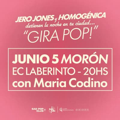 Jero Jones y Homogénica detienen la noche en Morón junto a Maria Codino